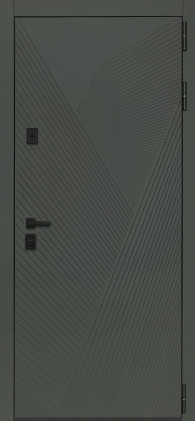Стальная дверь «Vertu» с зеркалом (механический замок)