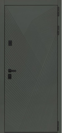 Стальная дверь «Vertu» с зеркалом (механический замок)