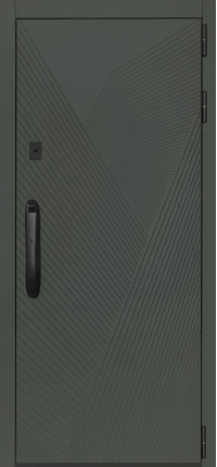 Стальная дверь "Vertu" с зеркалом (биометрический замок)