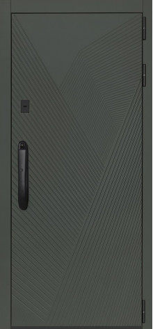 Стальная дверь "Vertu" с зеркалом (биометрический замок)