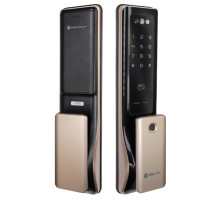 Умный дверной замок с ручкой Solity GP-6000BAK Champagne Gold, Face-ID