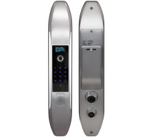 Биометрический врезной дверной замок Smart lock Silver