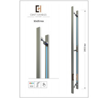 Арт. 50х25 Inox Premium , L-1800 мм
