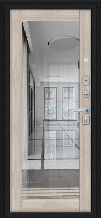 Флэш МФ/BChrome, цвет: Букле черное/Cappuccino Melinga