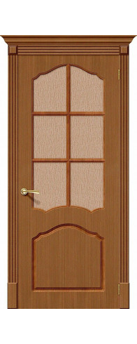 Межкомнатная дверь - Каролина, цвет: Ф-11 (Орех)