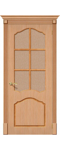 Межкомнатная дверь - Каролина, цвет: Ф-01 (Дуб)