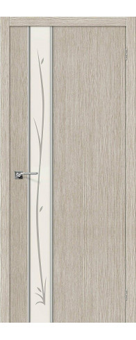 Межкомнатная дверь - Глейс-1 Twig, цвет: 3D Cappuccino
