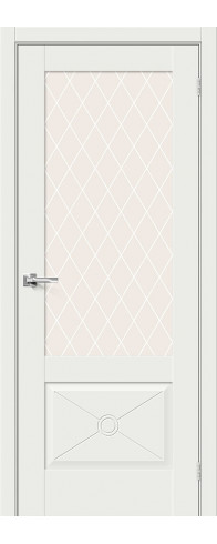Межкомнатная дверь - Прима-13.Ф2.0.0, цвет: White Matt