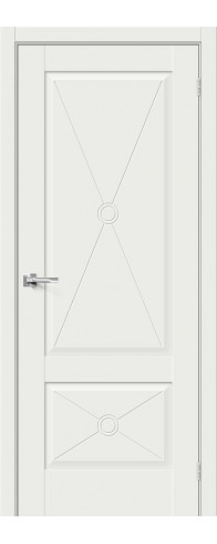 Межкомнатная дверь - Прима-12.Ф2, цвет: White Matt