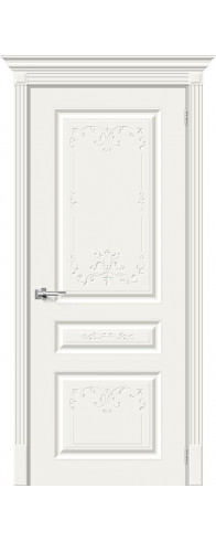 Межкомнатная дверь - Скинни-14 Аrt, цвет: Whitey