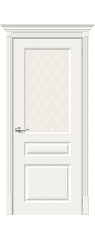 Межкомнатная дверь - Скинни-15.1, цвет: Whitey