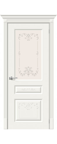 Межкомнатная дверь - Скинни-15.1 Аrt, цвет: Whitey