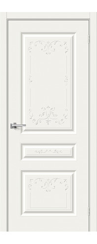 Межкомнатная дверь - Скинни-14 Аrt, цвет: Whitey