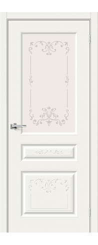 Межкомнатная дверь - Скинни-15.1 Аrt, цвет: Whitey
