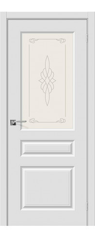 Межкомнатная дверь - Скинни-15, цвет: П-23 (Белый)